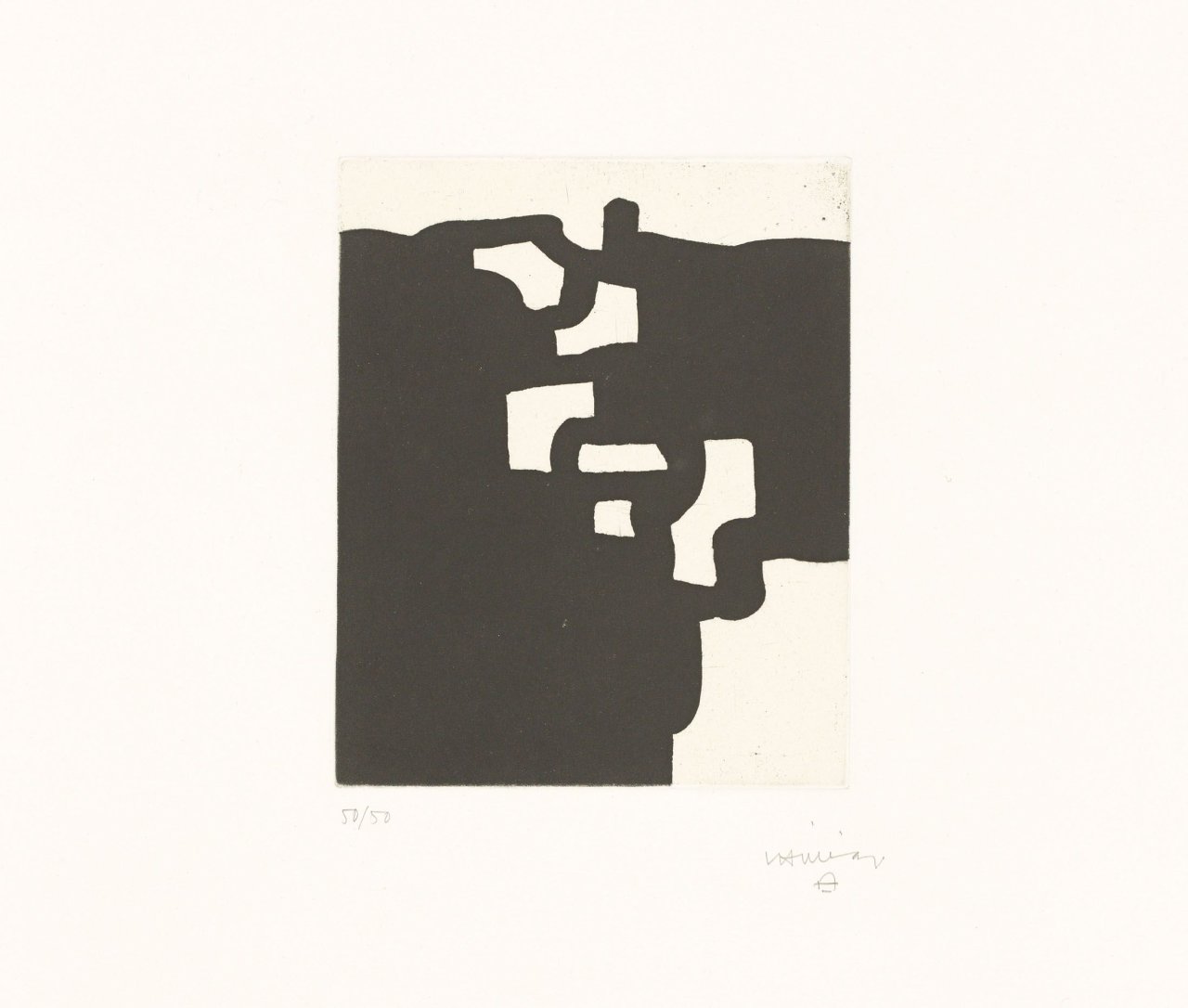Auf diesem Bild ist das folgende Kunstwerk zu sehen: Eduardo Chillida. „Batz“. 1984.
