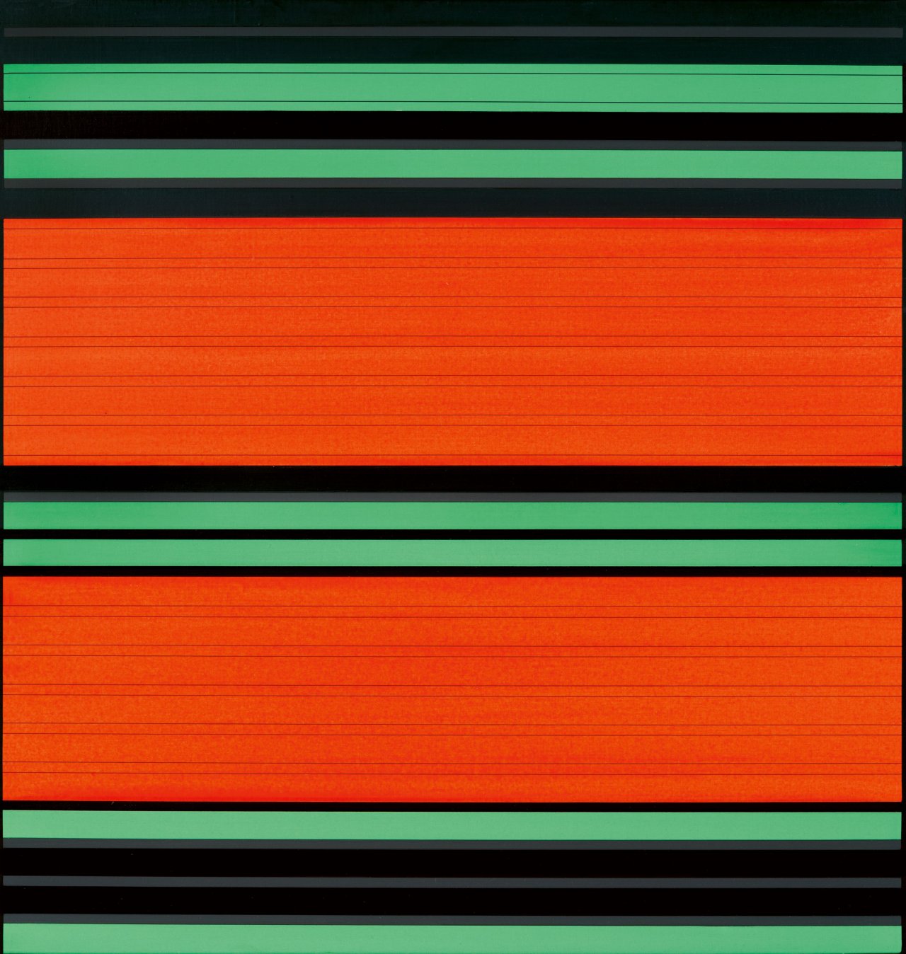 Auf diesem Bild ist das folgende Kunstwerk zu sehen: Günter Fruhtrunk. „Parameter“. 1972.