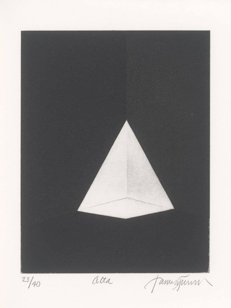 Auf diesem Bild ist das folgende Kunstwerk zu sehen: James Turrell. „Alta (für Parkett)“. 1990.