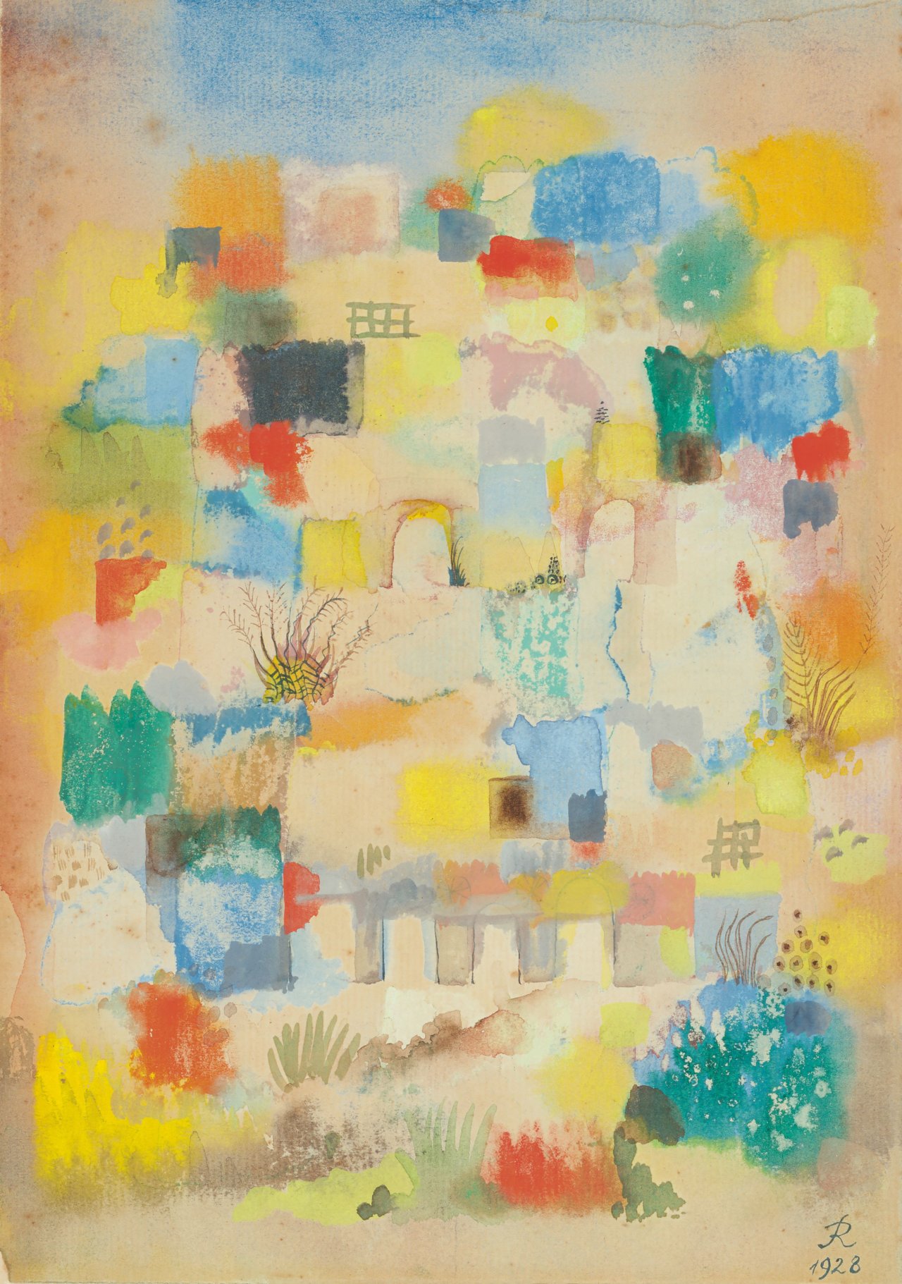 Auf diesem Bild ist das folgende Kunstwerk zu sehen: Hans Reichel. Ohne Titel. 1928.