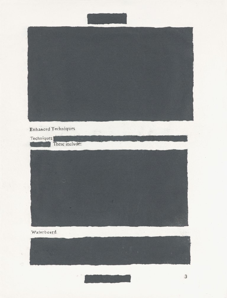 Auf diesem Bild ist das folgende Kunstwerk zu sehen: Jenny Holzer. „Enhanced Techniques 3“. 2012.