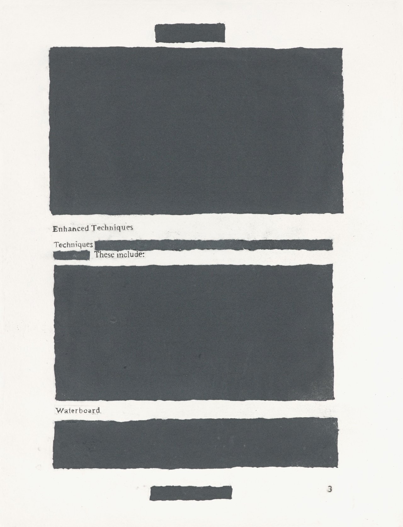 This picture shows the following artwork: Jenny Holzer. „Enhanced Techniques 3“. 2012.