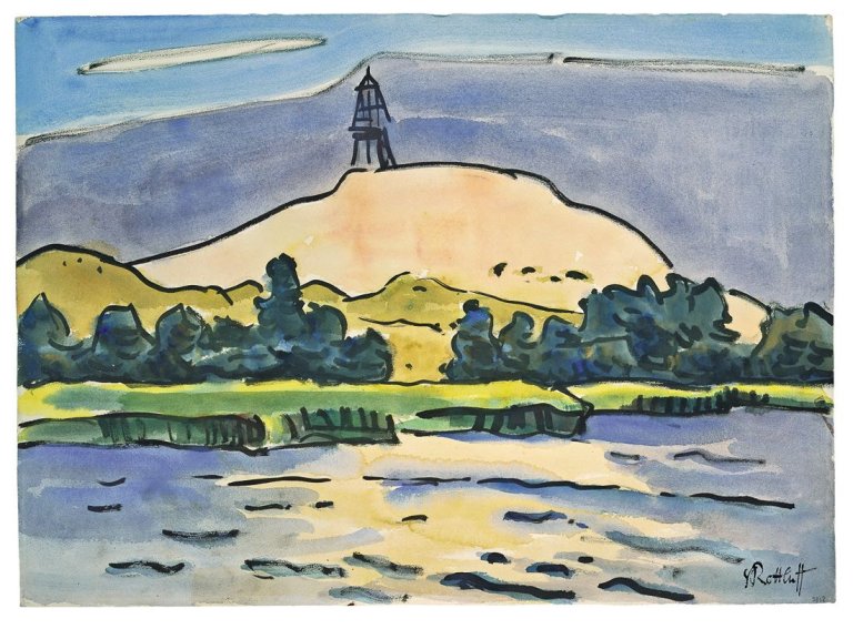 Auf diesem Bild ist das folgende Kunstwerk zu sehen: Karl Schmidt-Rottluff. „Lontzkedüne“. 1939.