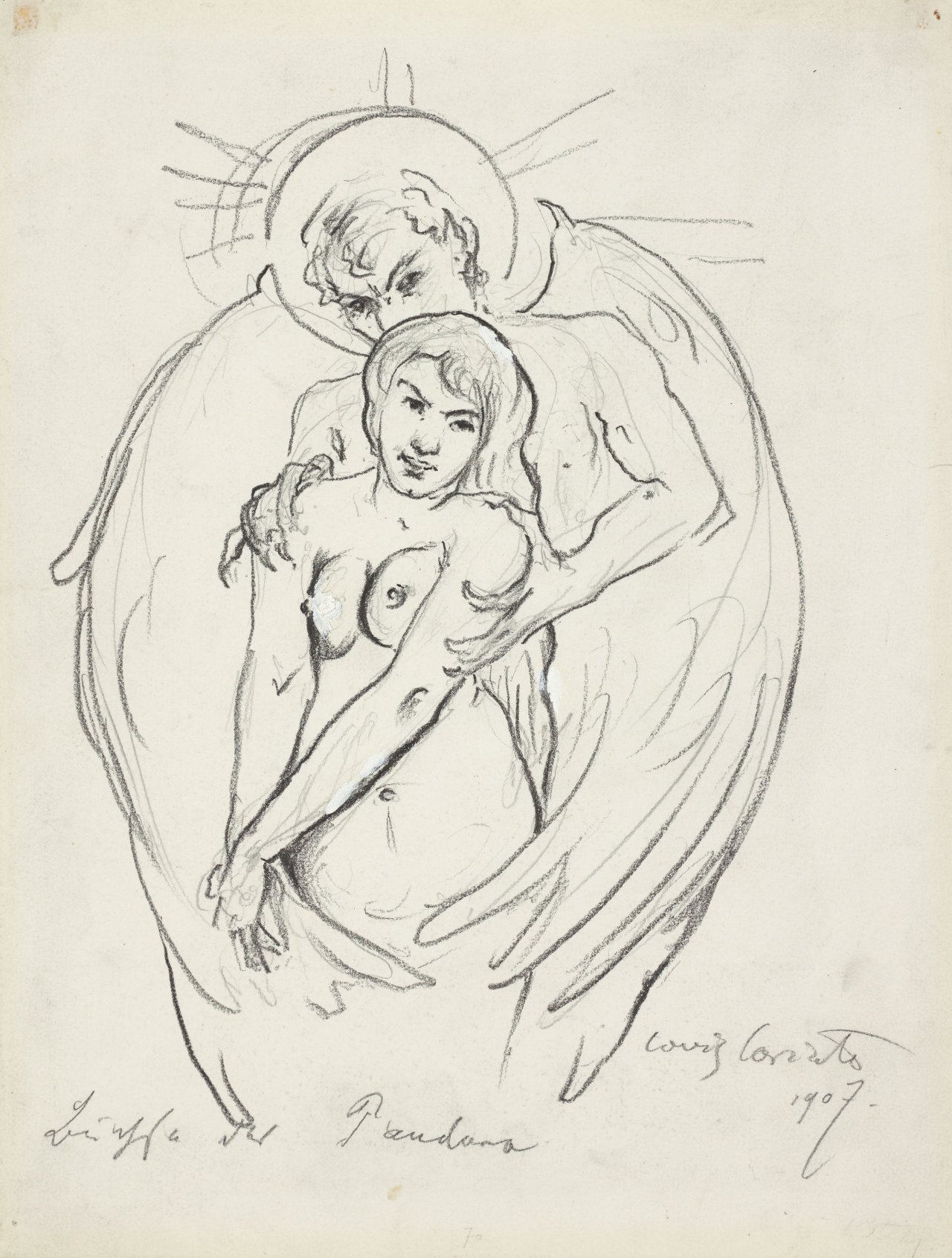 This picture shows the following artwork: Lovis Corinth. ”Büchse der Pandora”. 1907.
