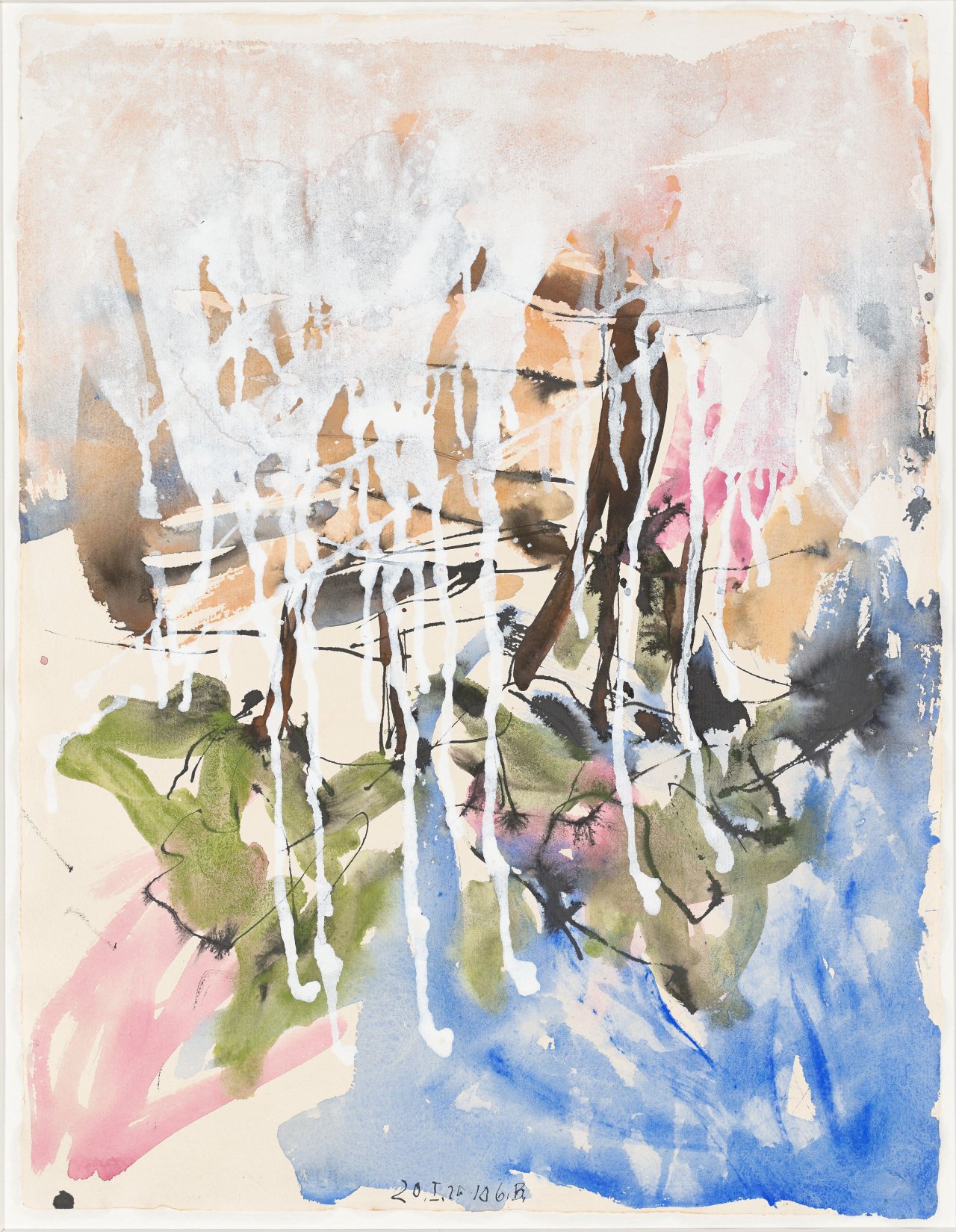 This picture shows the following artwork: Georg Baselitz. Untitled (20.I.2010). 2010.