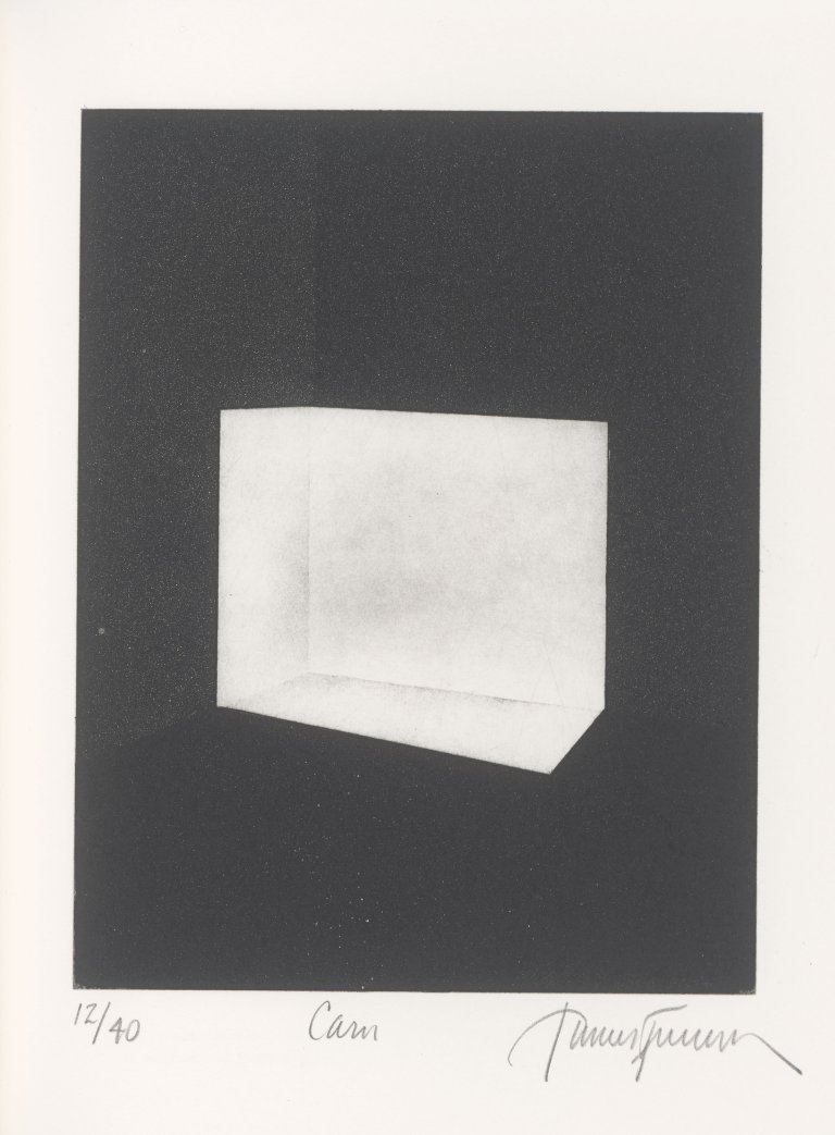 Auf diesem Bild ist das folgende Kunstwerk zu sehen: James Turrell. „Carn (für Parkett)“. 1990.