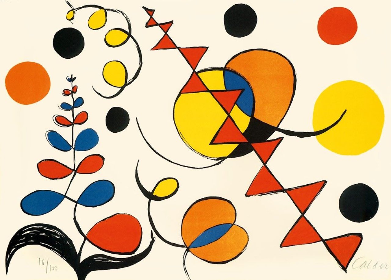This picture shows the following artwork: Alexander Calder. From: „La Mémoire Élémentaire“. 1976.