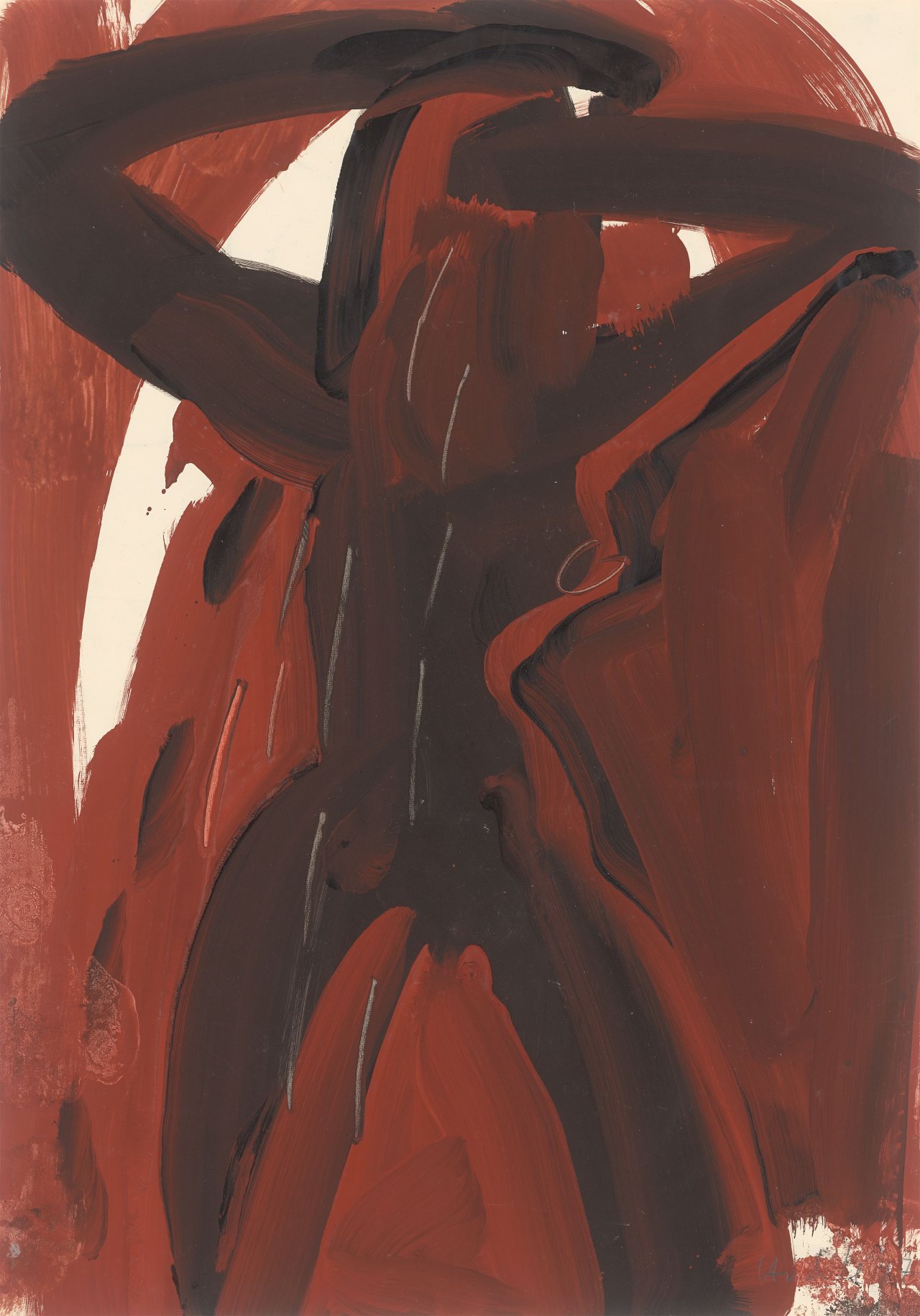 Auf diesem Bild ist das folgende Kunstwerk zu sehen: Karl Horst Hödicke. Ohne Titel. 1977.