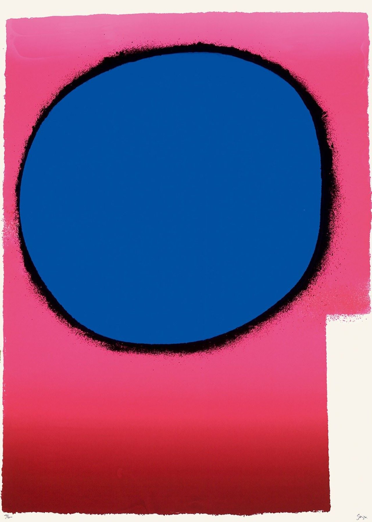 Auf diesem Bild ist das folgende Kunstwerk zu sehen: Rupprecht Geiger. „Geiger“. 1961.
