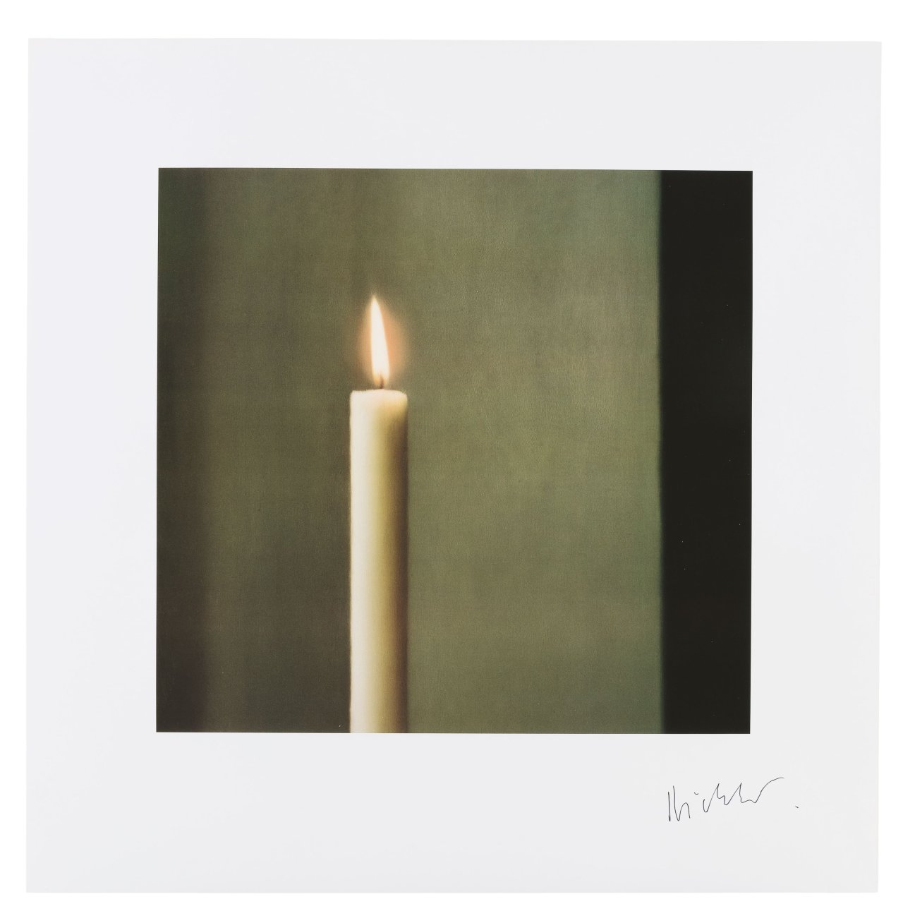 Auf diesem Bild ist das folgende Kunstwerk zu sehen: Gerhard Richter. „Kerze II“. 1989.