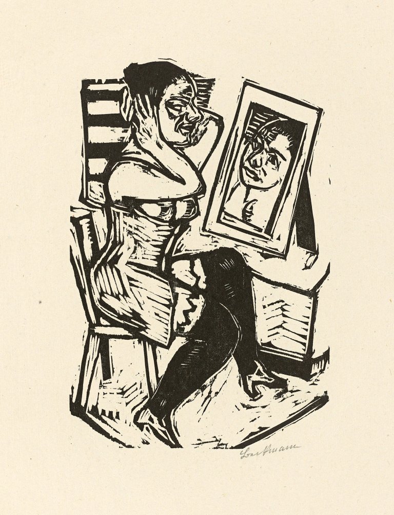 Auf diesem Bild ist das folgende Kunstwerk zu sehen: Max Beckmann. „Toilette“. 1922.