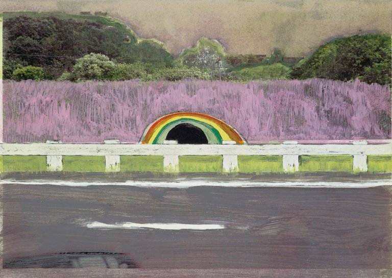Auf diesem Bild ist das folgende Kunstwerk zu sehen: Peter Doig. „Country Rock“. 1999.