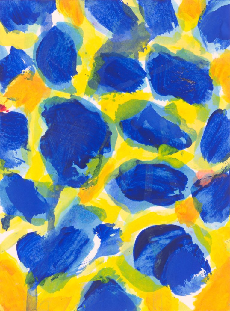 Auf diesem Bild ist das folgende Kunstwerk zu sehen: Sam Francis. Ohne Titel. 1959.
