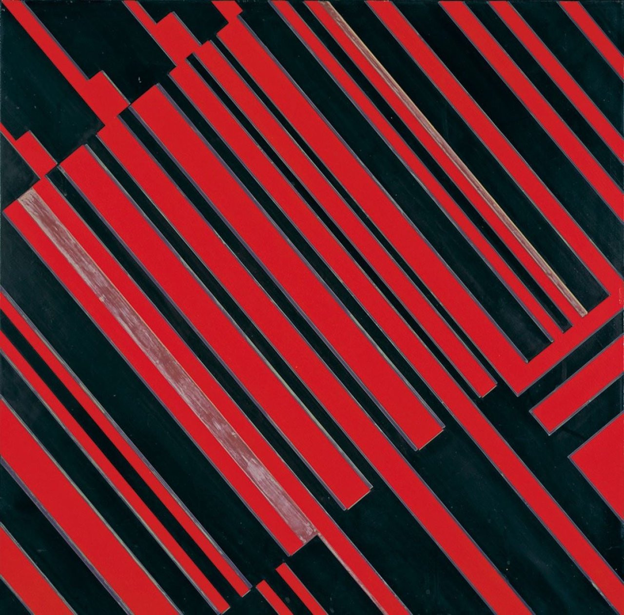 Auf diesem Bild ist das folgende Kunstwerk zu sehen: Günter Fruhtrunk. Ohne Titel. 1966.