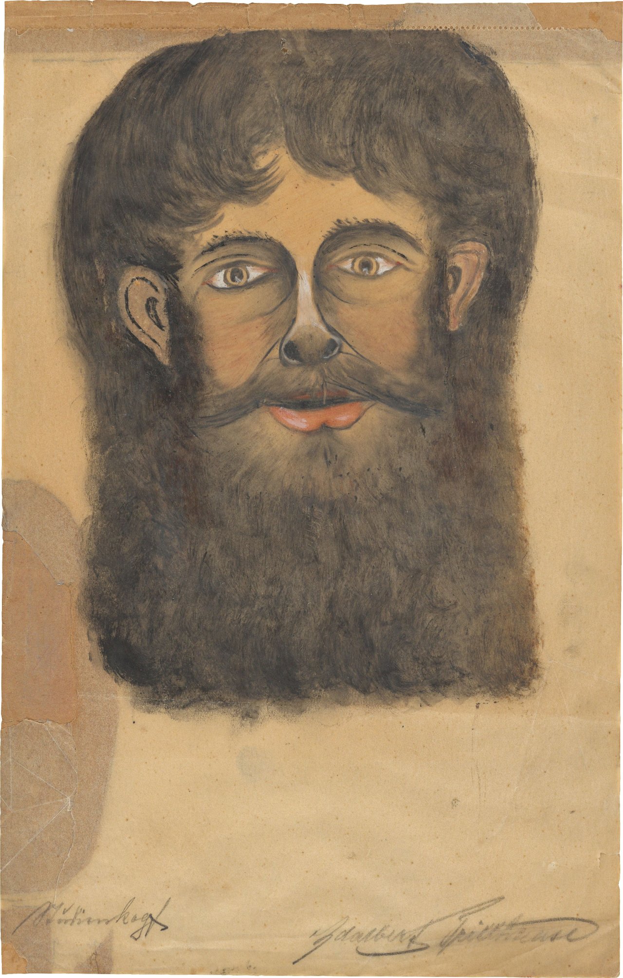 Auf diesem Bild ist das folgende Kunstwerk zu sehen: Adalbert Trillhaase. „Studienkopf“. 1920er-Jahre.