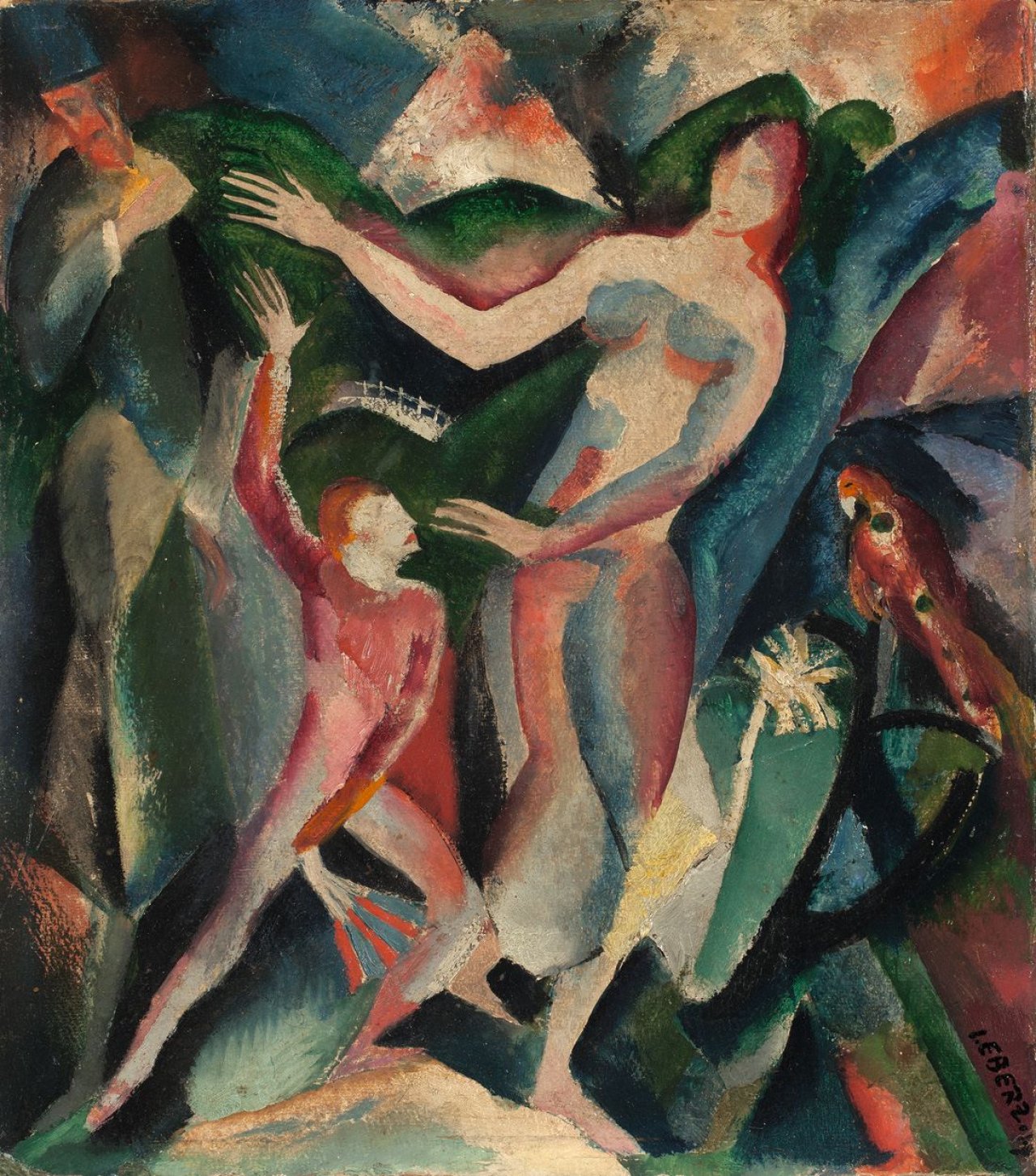Auf diesem Bild ist das folgende Kunstwerk zu sehen: Josef Eberz. Der exotische Tanz. 1917.