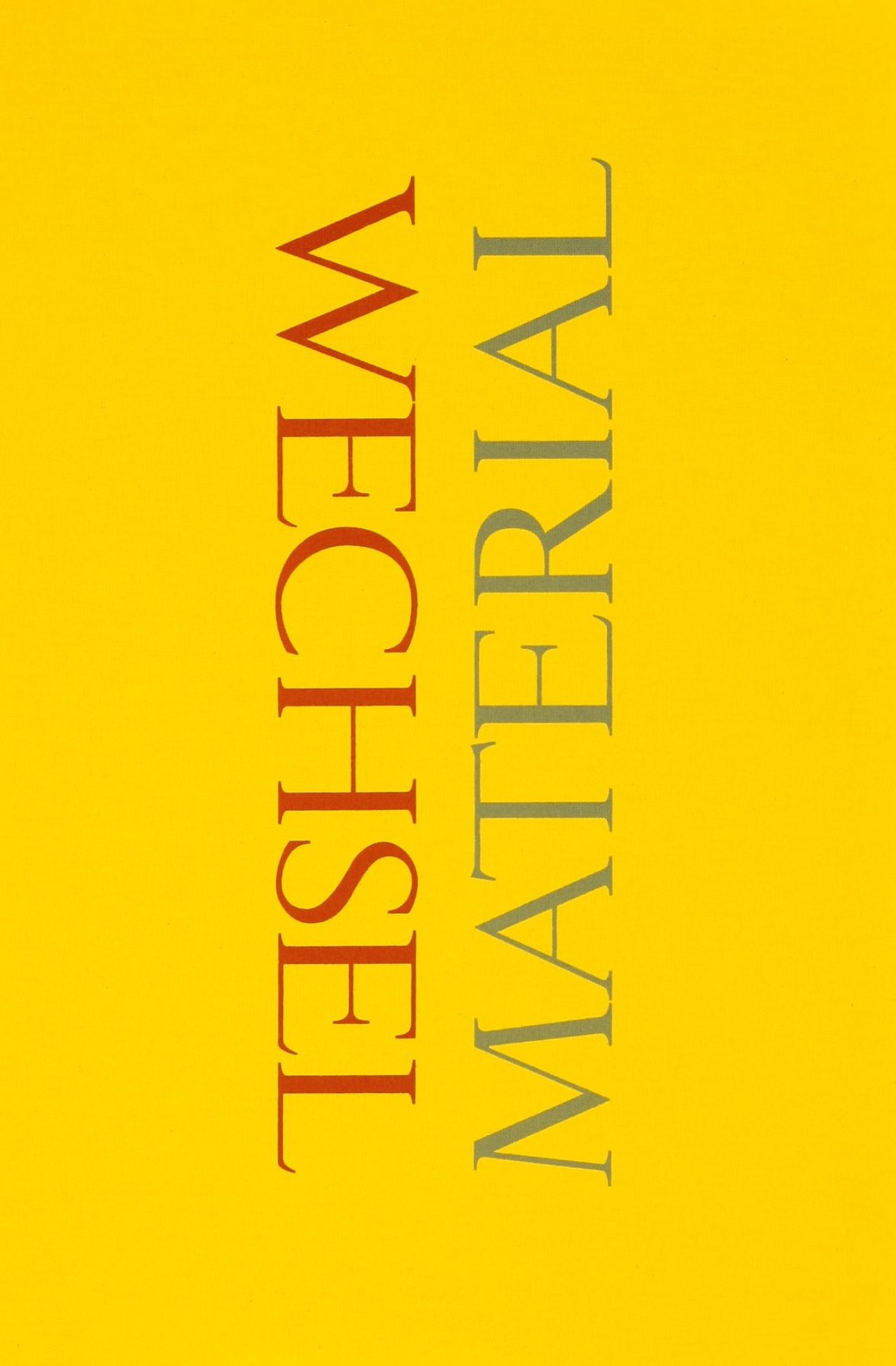 Auf diesem Bild ist das folgende Kunstwerk zu sehen: Franz Erhard Walther. „Material – Wechsel“. 2003.