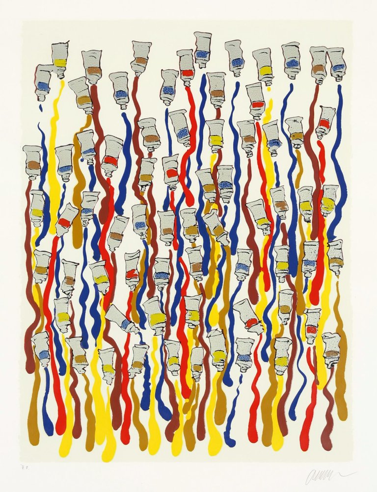 Auf diesem Bild ist das folgende Kunstwerk zu sehen:  Arman. Ohne Titel. Nach 1990.