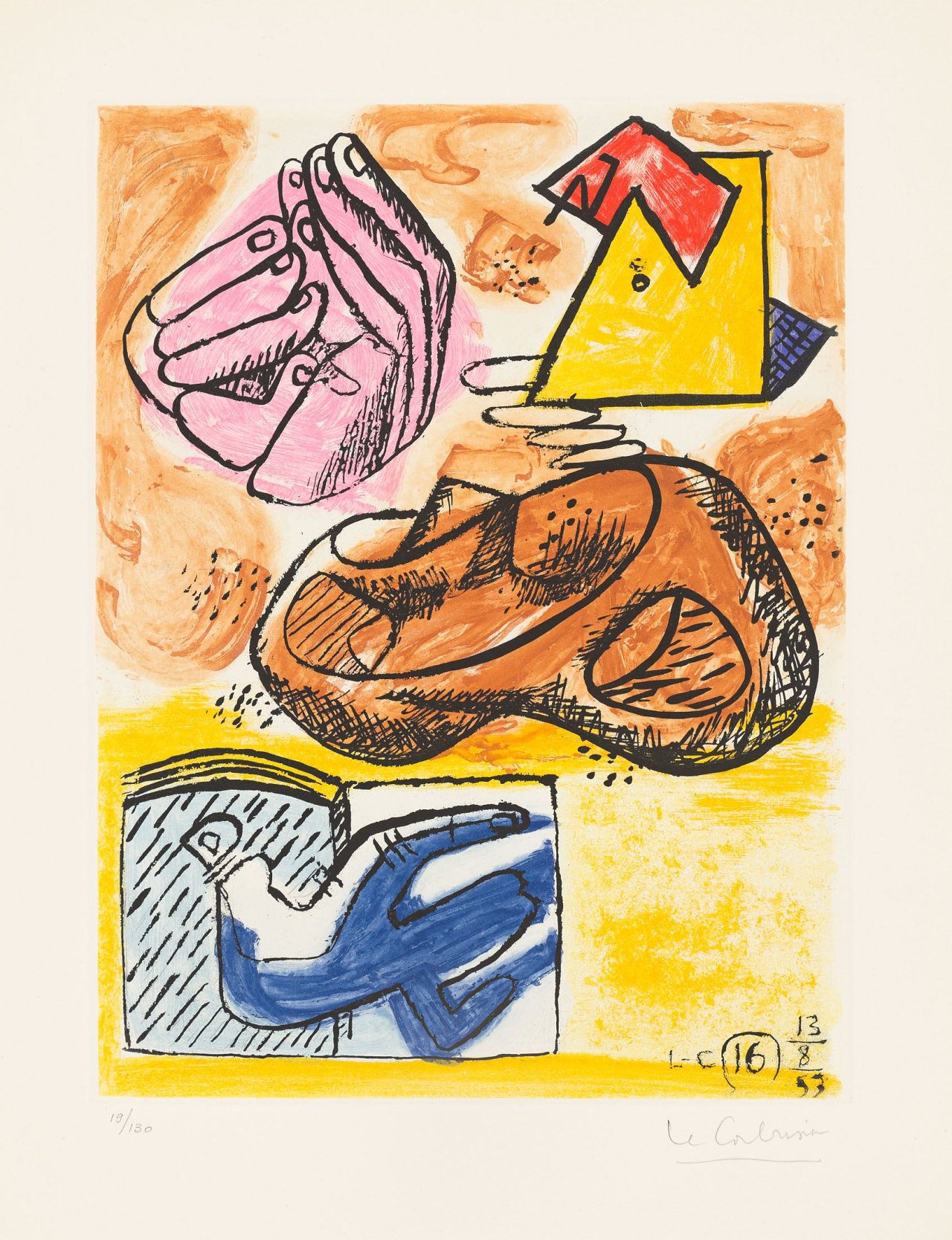 This picture shows the following artwork:  Le Corbusier. Untitled. 1953.