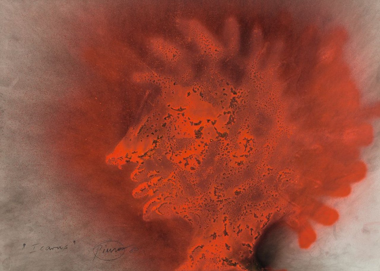 Auf diesem Bild ist das folgende Kunstwerk zu sehen: Otto Piene. „Icarus“. 1980.