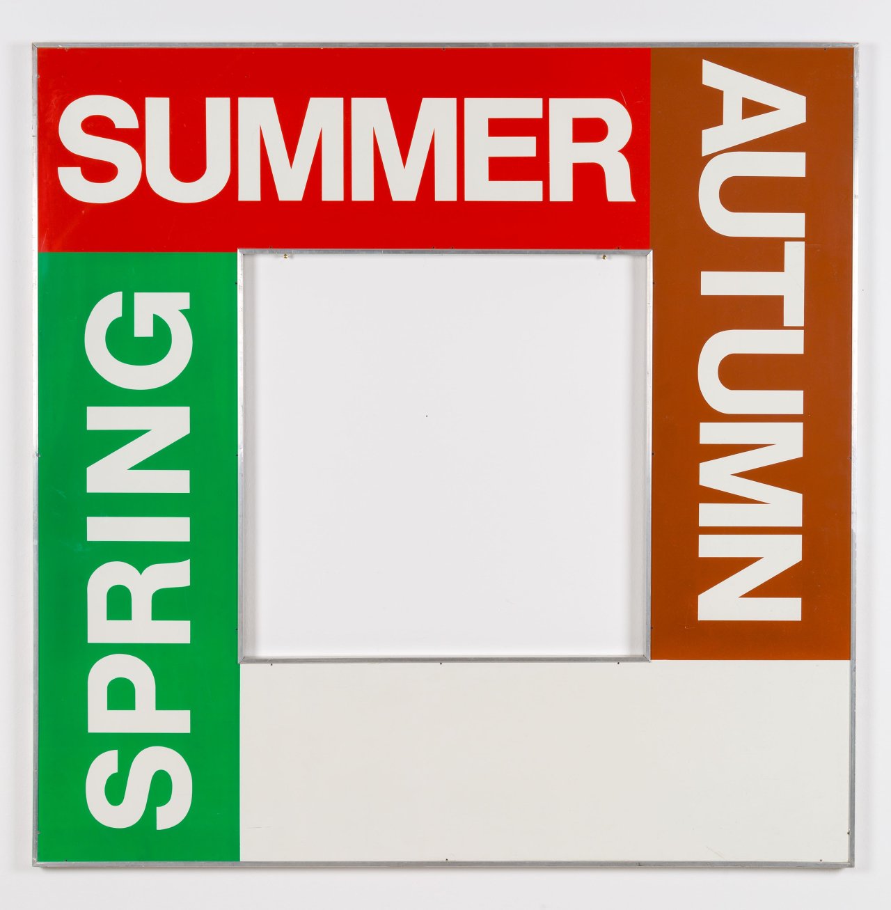 Auf diesem Bild ist das folgende Kunstwerk zu sehen: Timm Ulrichs. „The 4 Seasons (die vier Jahreszeiten)“. 1967/71.