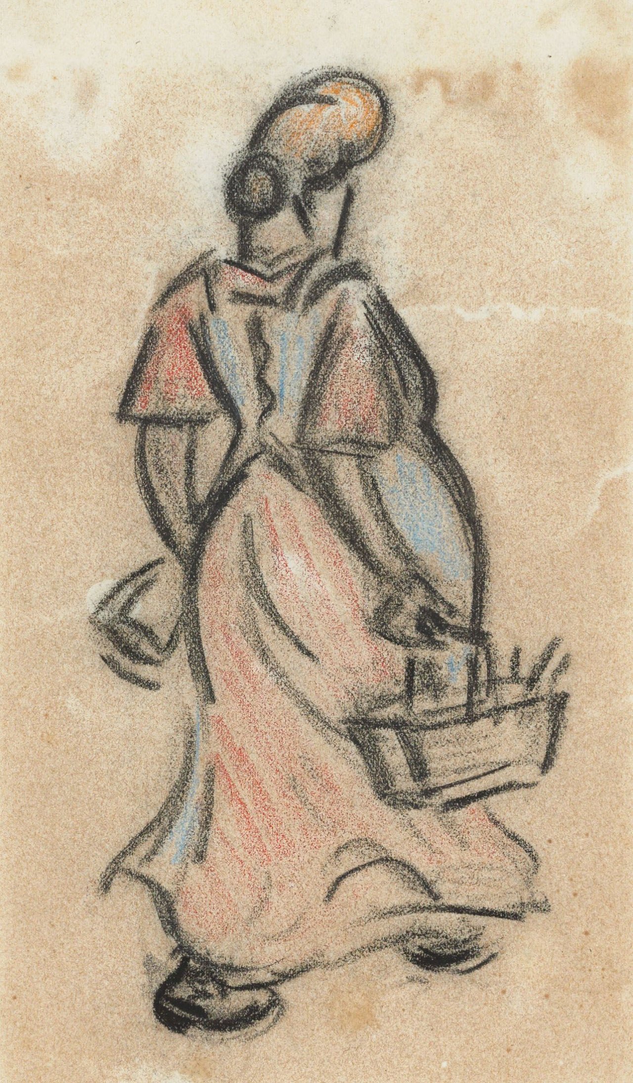 Auf diesem Bild ist das folgende Kunstwerk zu sehen: Heinrich Zille. Beim Einkaufen.