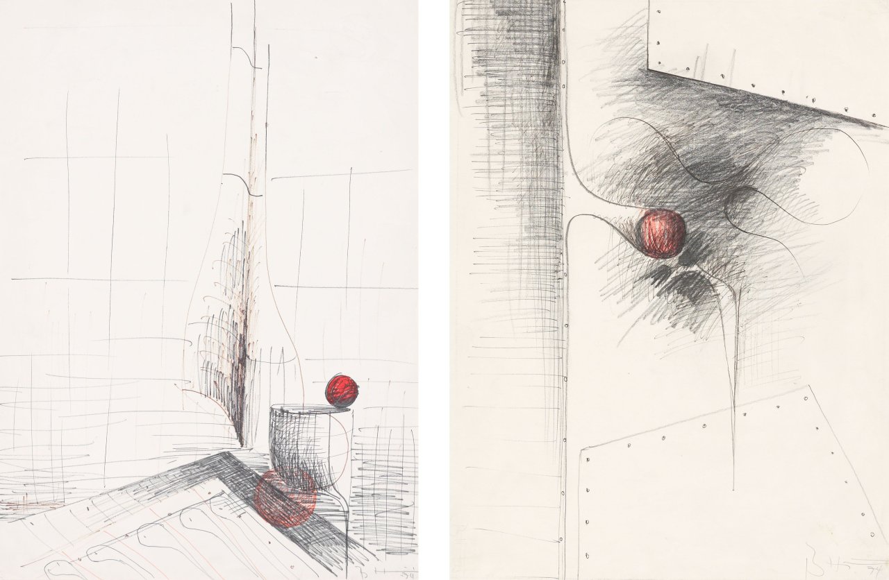 Auf diesem Bild ist das folgende Kunstwerk zu sehen: Bernhard Heiliger. Ohne Titel. 1974.