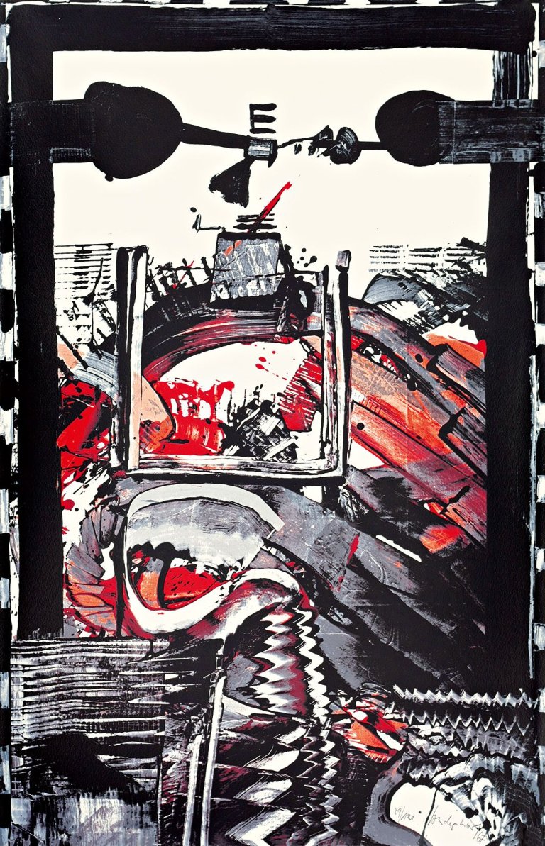Auf diesem Bild ist das folgende Kunstwerk zu sehen: K.R.H. Sonderborg. „Ohne Titel“. 1967.