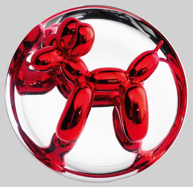 Auf diesem Bild ist das folgende Kunstwerk zu sehen: Jeff Koons. „Balloon Dog“. 1995.