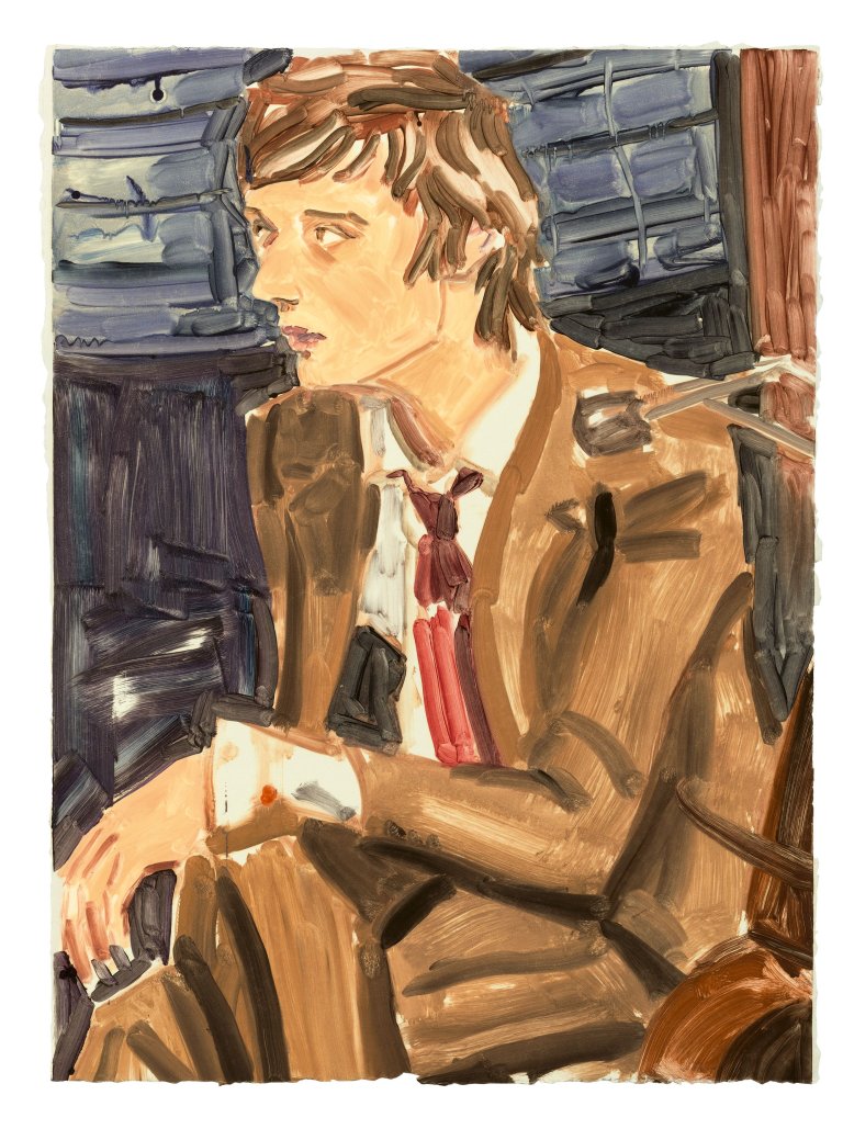 Auf diesem Bild ist das folgende Kunstwerk zu sehen: Elizabeth Peyton. „Pete on Newsnight (one)“. 2005.