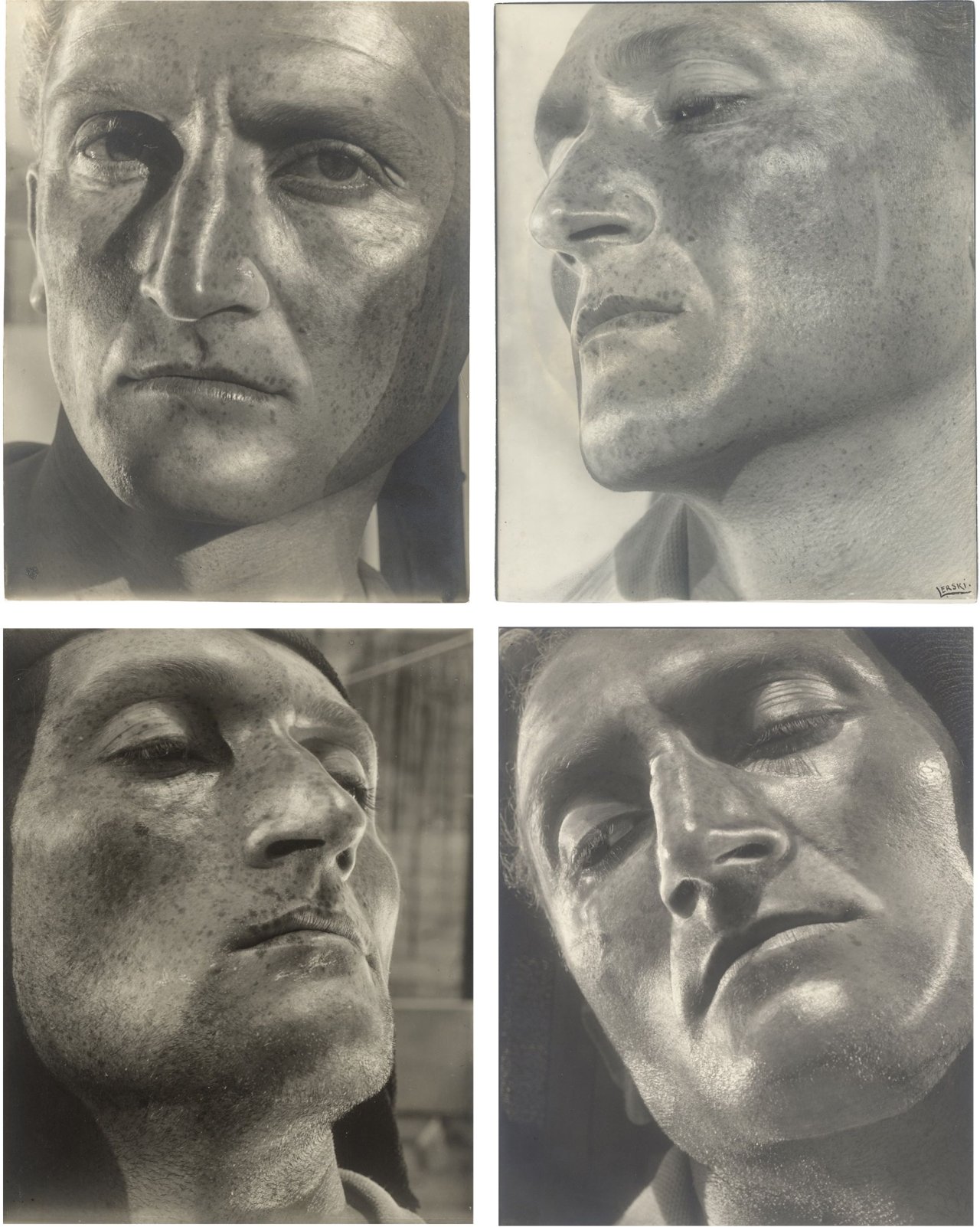 Auf diesem Bild ist das folgende Kunstwerk zu sehen: Helmar Lerski (d.i. Schmuklerski, Israel). Verwandlungen durch Licht, Tel-Aviv. 1935–1936.