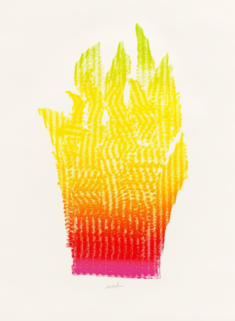 Auf diesem Bild ist das folgende Kunstwerk zu sehen: Heinz Mack. Ohne Titel. 1981.