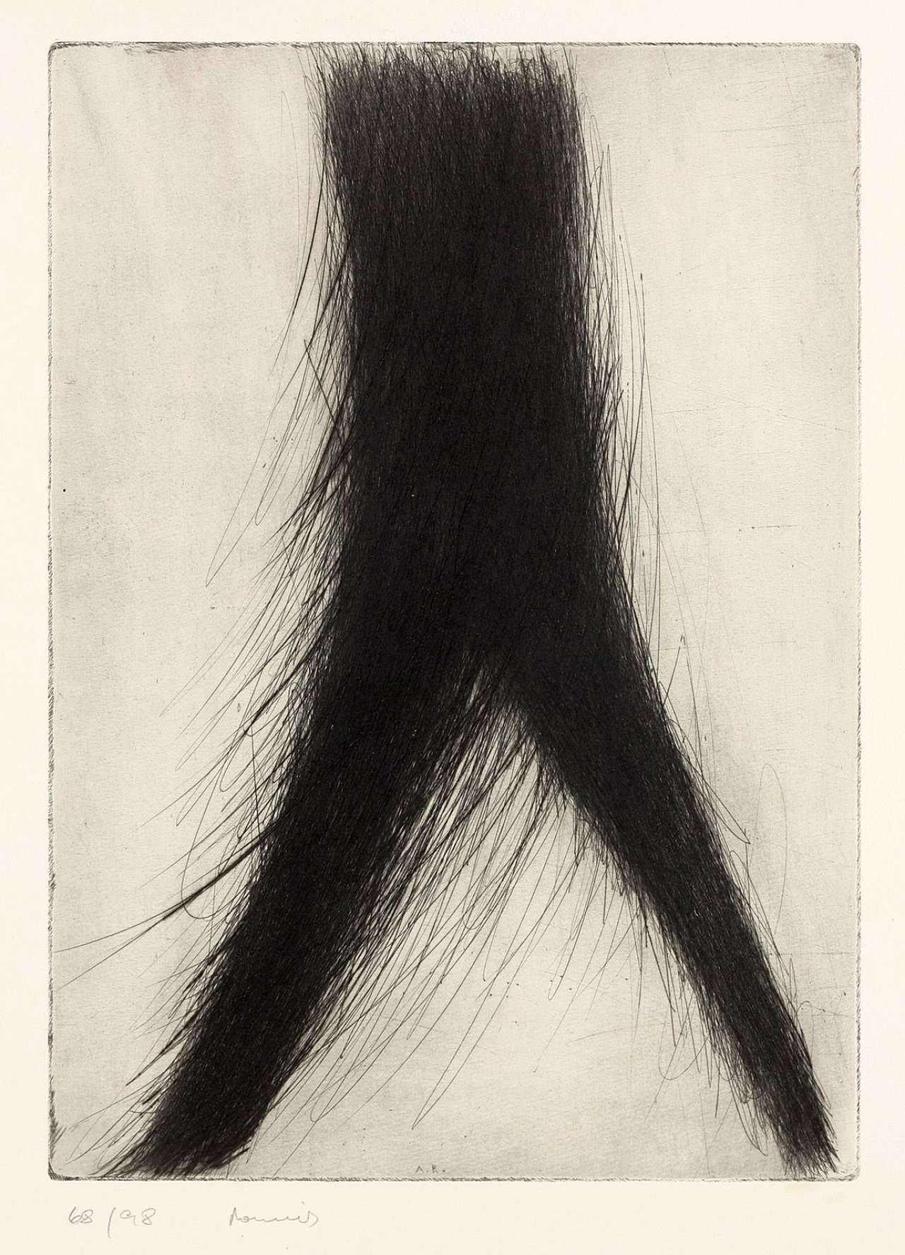 This picture shows the following artwork: Arnulf Rainer. „Womenmonument“. 1961/63.