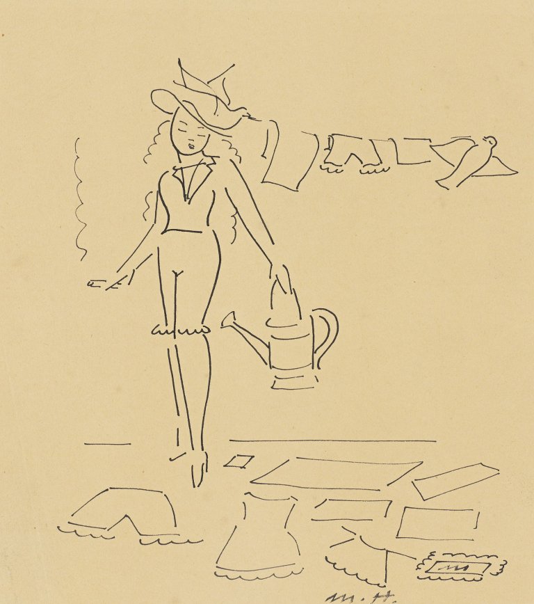 Auf diesem Bild ist das folgende Kunstwerk zu sehen: Marta Hegemann. Die schöne Wäscherin.