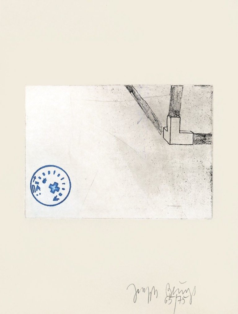 Auf diesem Bild ist das folgende Kunstwerk zu sehen: Joseph Beuys. „Raumecke Filz und Fett“. 1982.