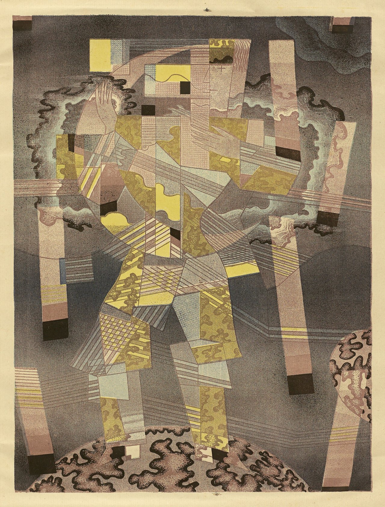 Auf diesem Bild ist das folgende Kunstwerk zu sehen: Ludwig Hirschfeld-Mack. Sterntänzer – Gesellenstück des Künstlers. 1922.