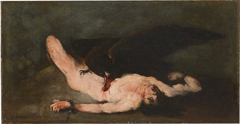 Auf diesem Bild ist das folgende Kunstwerk zu sehen: Théodule Ribot. Prometheus.