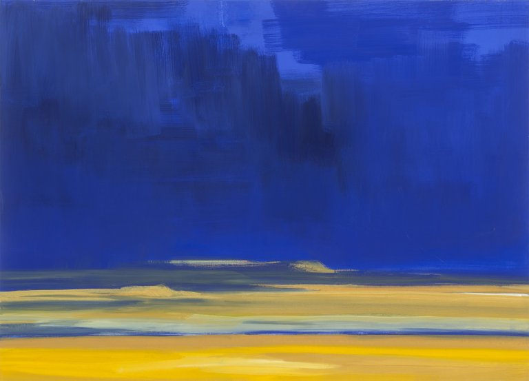 Auf diesem Bild ist das folgende Kunstwerk zu sehen: Bernd Zimmer. „Dünenfeld, Sand“. 2000.