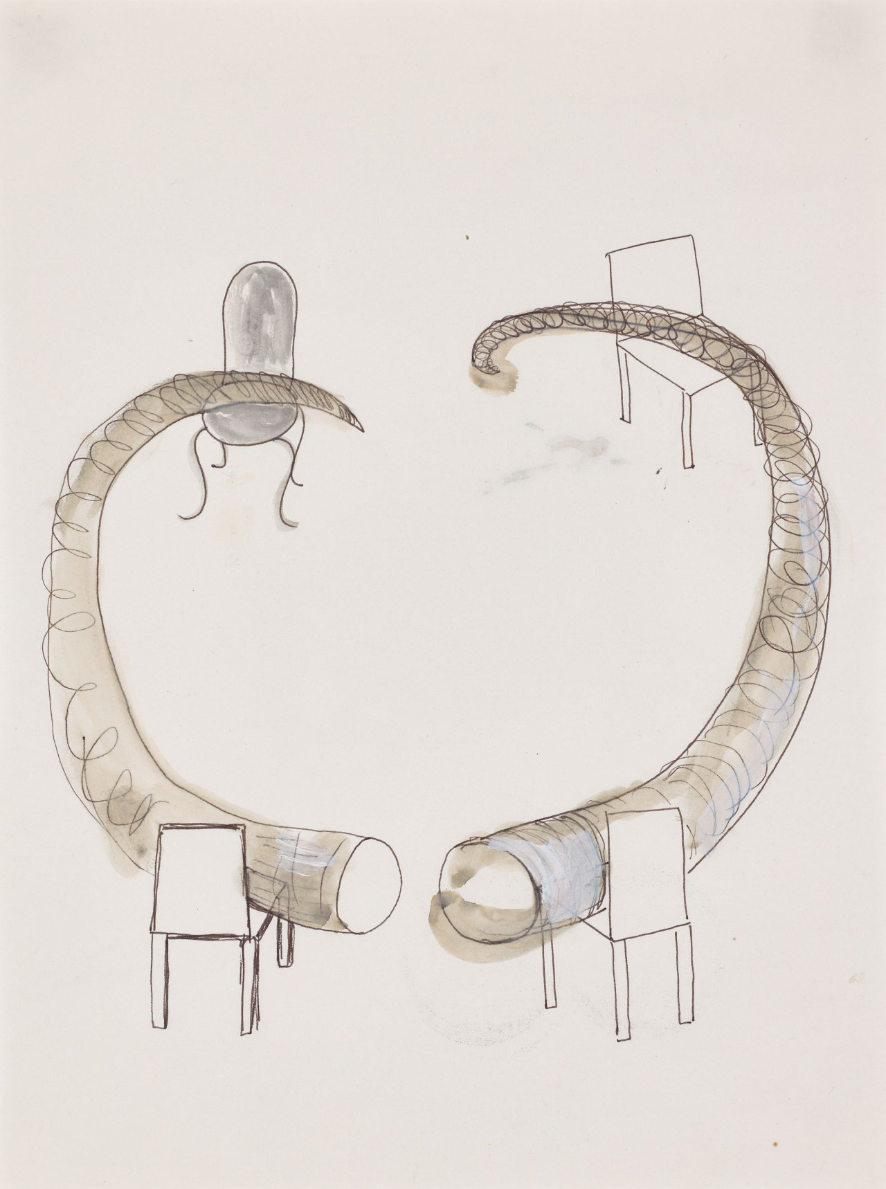 Auf diesem Bild ist das folgende Kunstwerk zu sehen: Rosemarie Trockel. Ohne Titel. 1984.