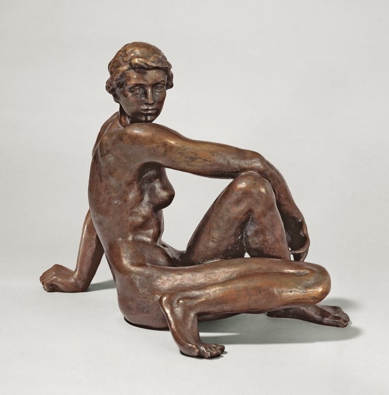 Auf diesem Bild ist das folgende Kunstwerk zu sehen: Fritz Klimsch. „Kleine Schauende“. 1936.