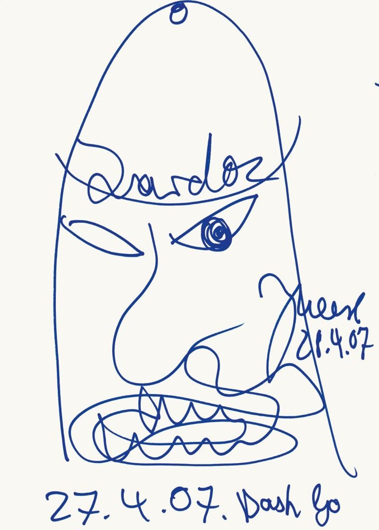 Auf diesem Bild ist das folgende Kunstwerk zu sehen: Jonathan Meese. „Zardoz“. 2007.