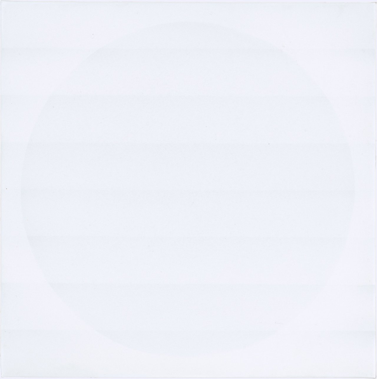 This picture shows the following artwork: Raimund Girke. ”Kleiner Weisser Kreis”. 1970.