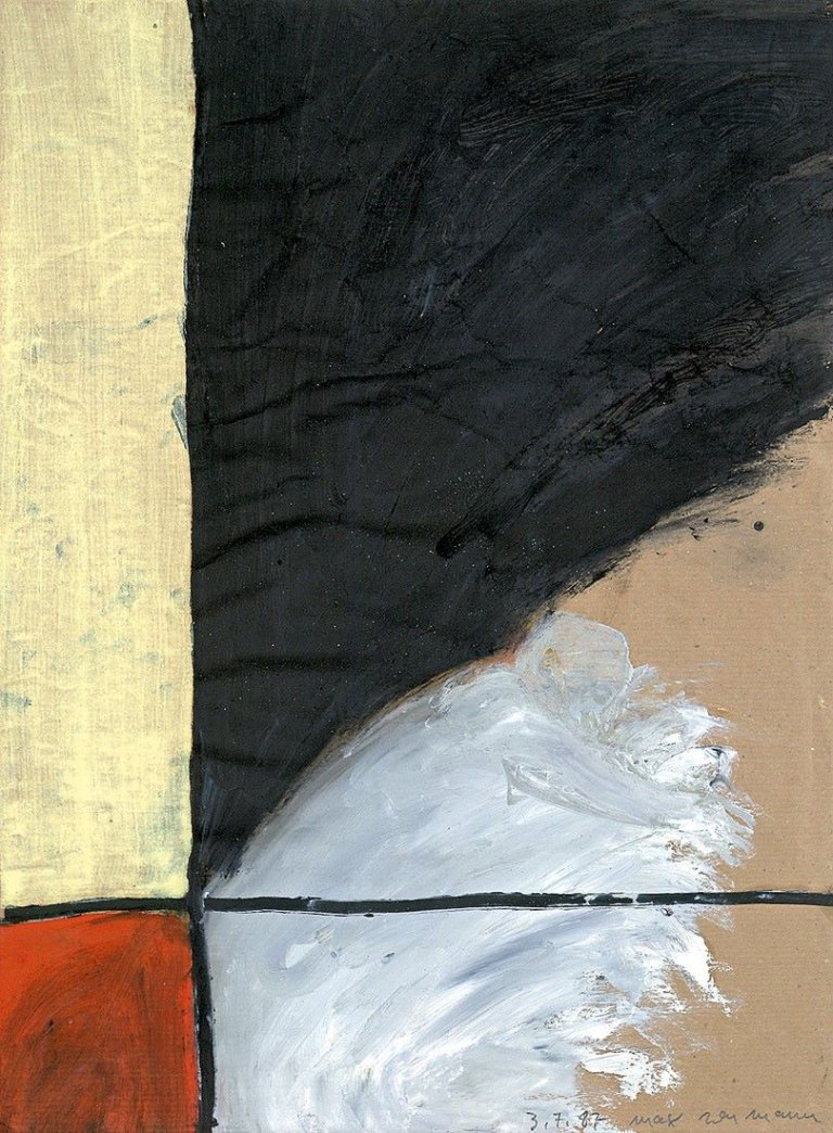 Auf diesem Bild ist das folgende Kunstwerk zu sehen: Max Neumann. Ohne Titel. 1987.