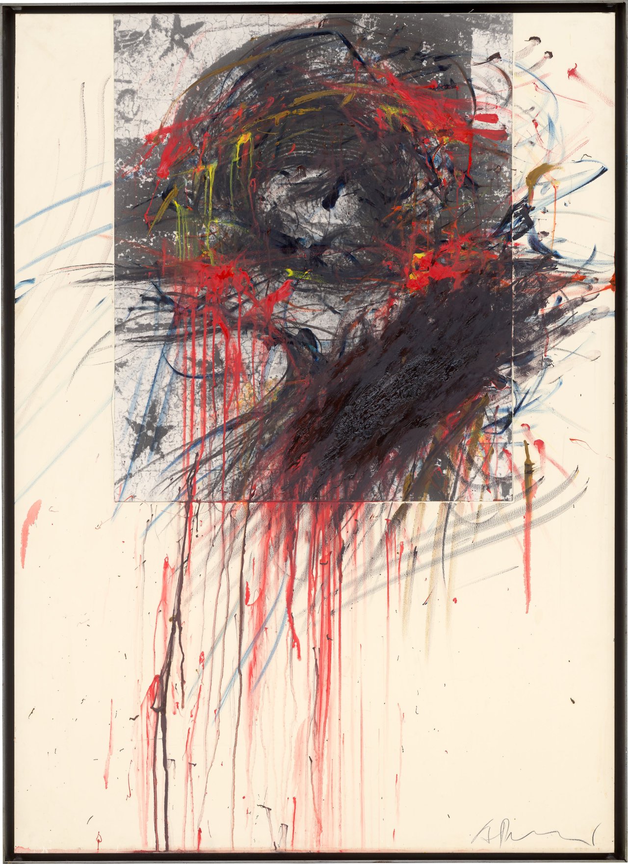 This picture shows the following artwork: Arnulf Rainer. Christus-Übermalung. 1983/84.