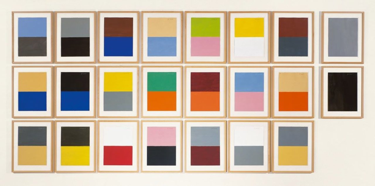 This picture shows the following artwork: Günther Förg. Hommage an Le Corbusier. 2000.