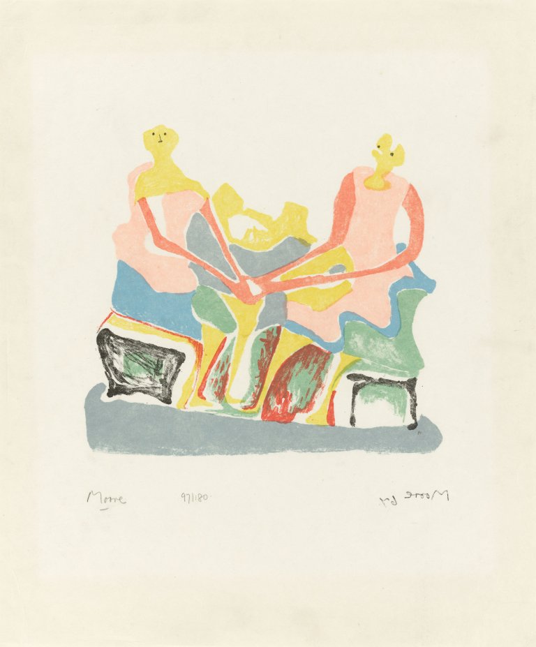 Auf diesem Bild ist das folgende Kunstwerk zu sehen: Henry Moore. „Shelter-Sketch-Book“. 1967.