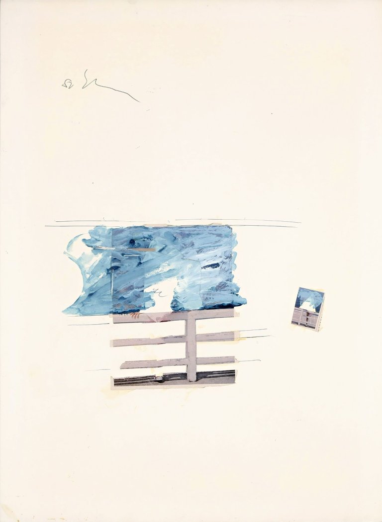 Auf diesem Bild ist das folgende Kunstwerk zu sehen: Mario Schifano. Ohne Titel. 1974.