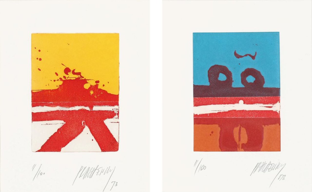 Auf diesem Bild ist das folgende Kunstwerk zu sehen: Markus Prachensky. AUS:„Die rot-rote Reise des Markus P.“. 1973.