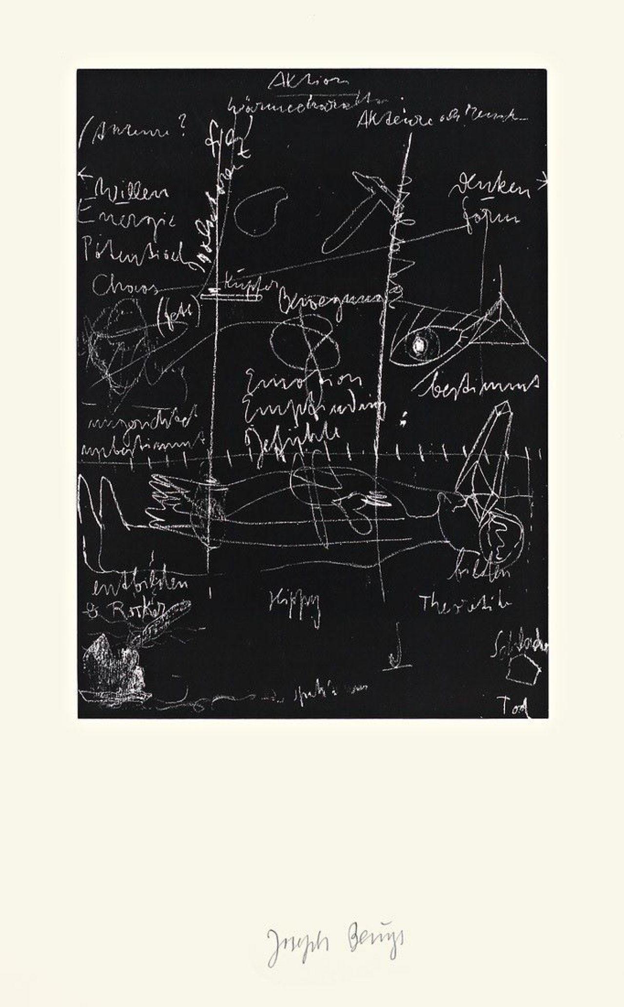 This picture shows the following artwork: Joseph Beuys. „Tafel III“. 1980.
