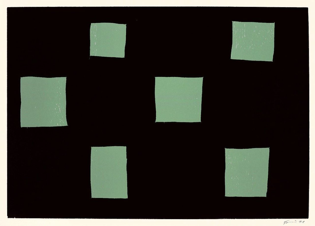 This picture shows the following artwork: Günther Förg. „6 Rechtecke“. 1991.